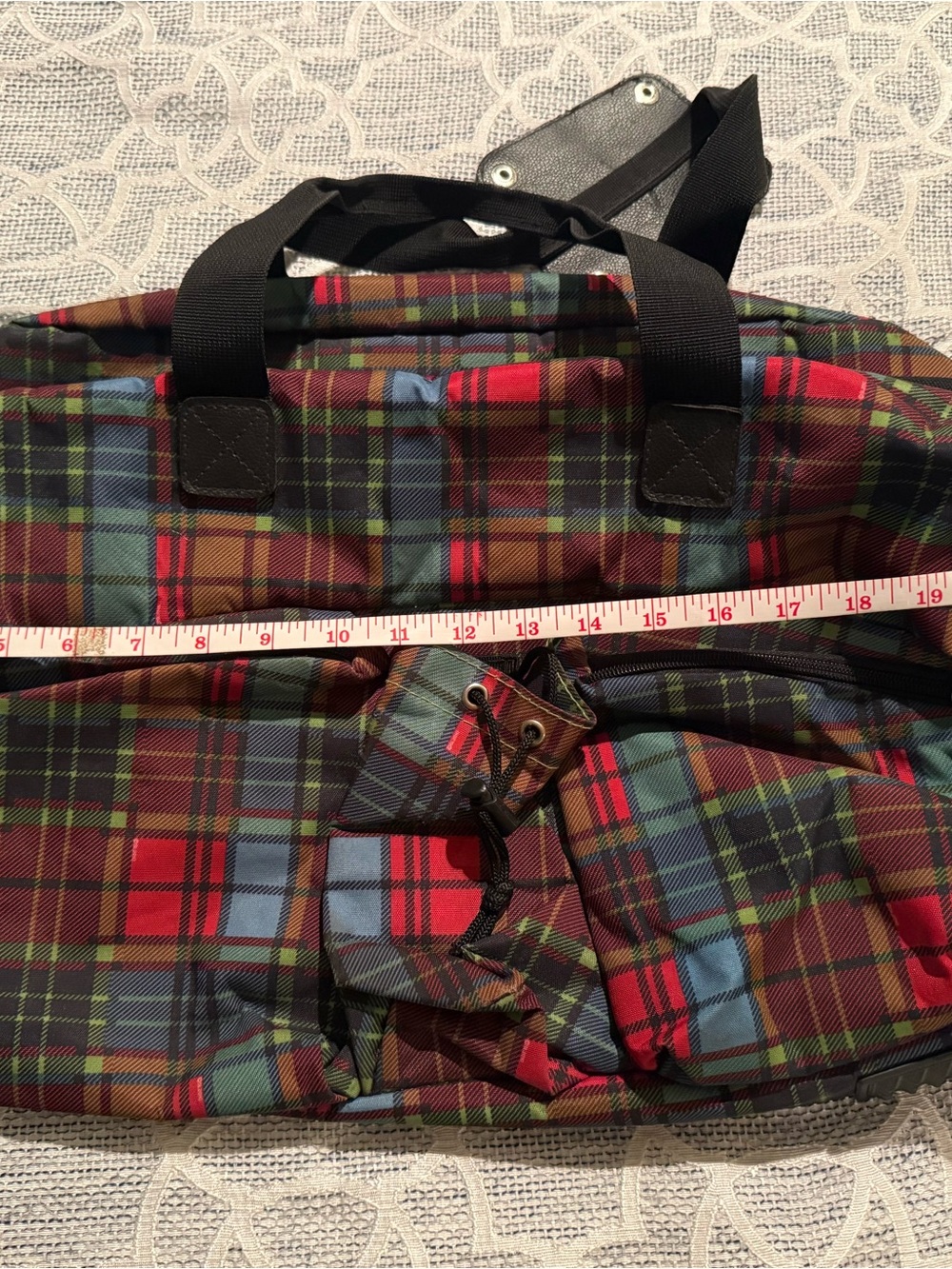 Sydney Love Red & Blue Tartan Plaid Duffel Set - Picture 6 of 8